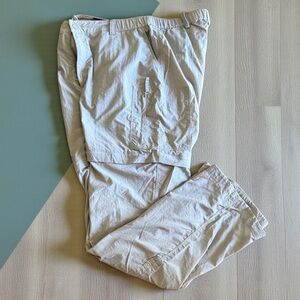 The North Face Unisex Tan Outdoor Camping Fishing Pants + Shorts Large